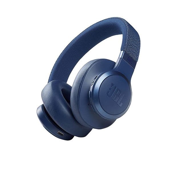 JBL Live 660NC, Smart Adaptive Noise Cancellation Bluetooth Wireless Over Ear Headphones, Blue