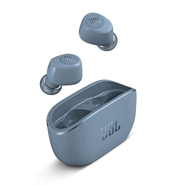 Jbl Wave 100 Bluetooth Truly Wireless in Ear Earbuds with Mic, Blue