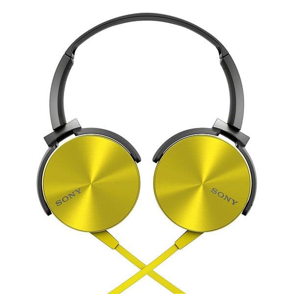Sony MDR-XB450 Wired On Ear Headphone Yellow