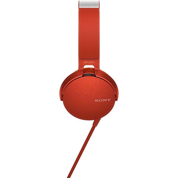 Sony MDR-XB550AP Extra Bass On-Ear Headset Red