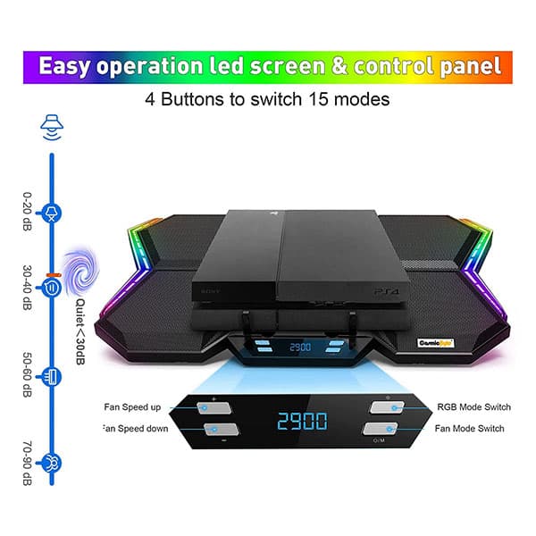 Cosmic Byte Meteoroid RGB Laptop Cooling pad
