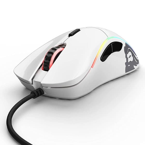 Glorious Model D Gaming Mouse Glossy White Wired Mouse