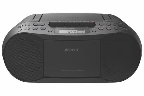 Sony CFD-S70 CD and Cassette Player With Radio (Black)