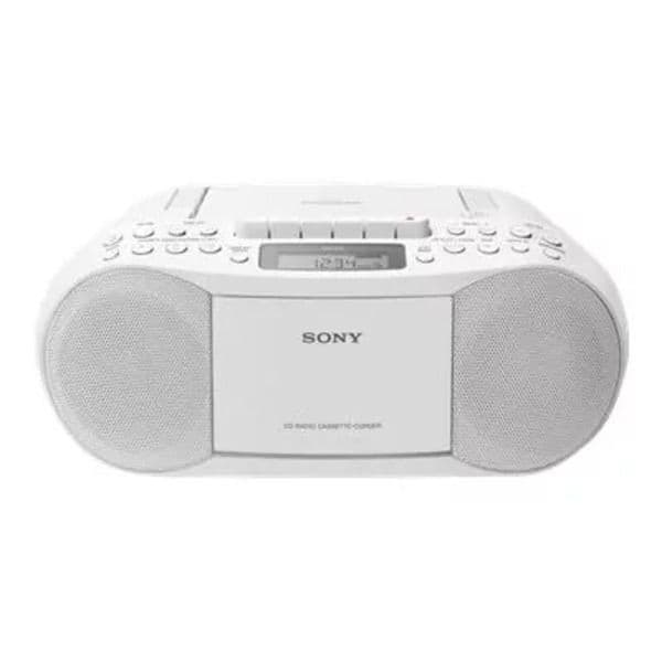 Sony CFD-S70 CD and Cassette Player With Radio (White)