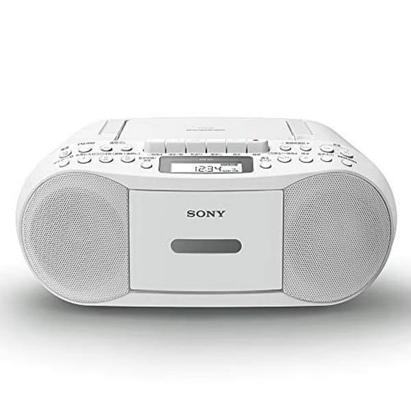 Sony CFD-S70 CD and Cassette Player With Radio (White)