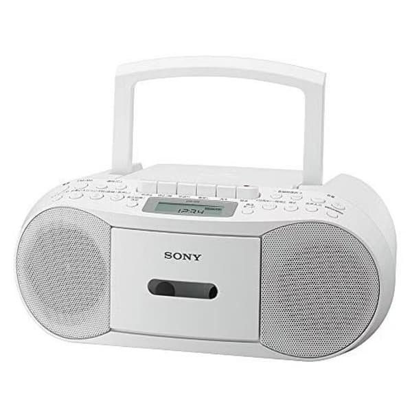 Sony CFD-S70 CD and Cassette Player With Radio (White)