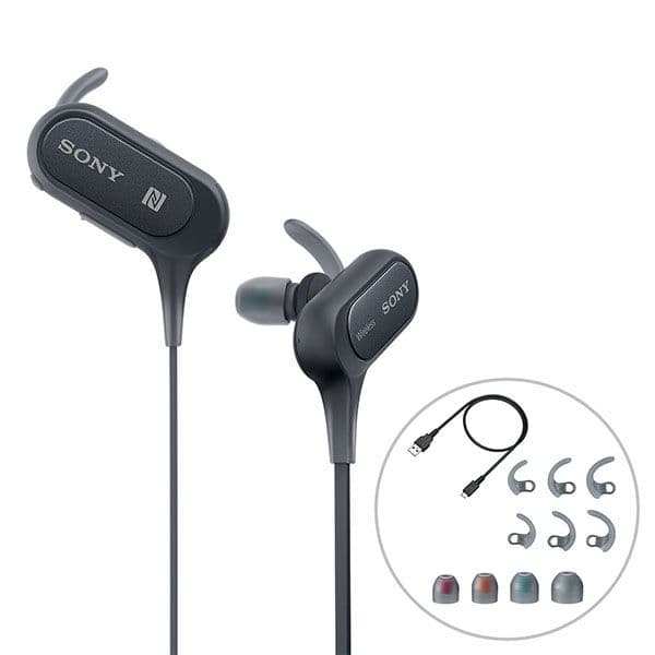 Sony Extra Bass MDR-XB50BS in-Ear Active Sports Wireless Headphones (Black)