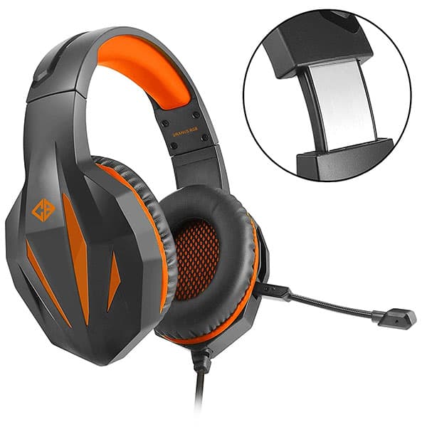 Cosmic Byte Uranus RGB Gaming Headset Orange Demon