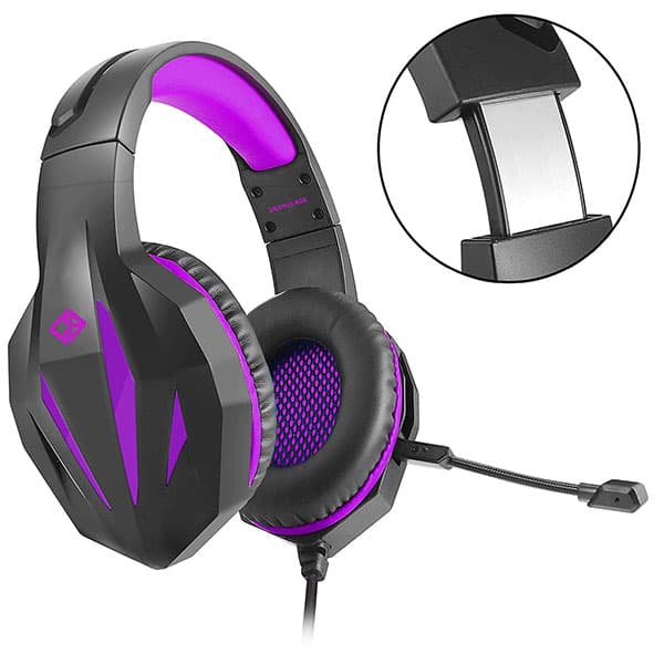 Cosmic Byte Uranus RGB Gaming Headset Starling Purple