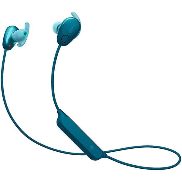 Sony SP600N Wireless Noise Canceling Sports in-Ear Headphones (Blue)