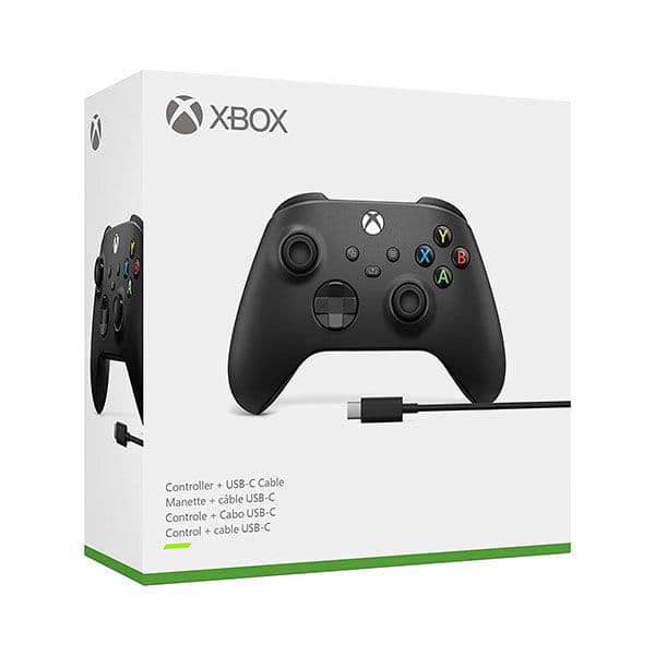 Microsoft Xbox X/S Wireless Controller Carbon Black with USB C Cable