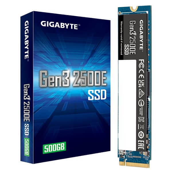Gigabyte Gen3 2500E SSD 500GB NVMe M.2 Internal Solid State Hard Drive