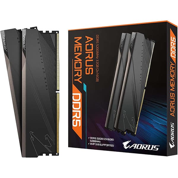 Gigabyte AORUS Gaming Desktop Memory GP-ARS32G52D5 DDR5 32GB (2x16GB) 5200MHz