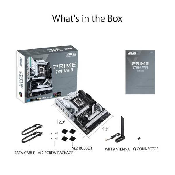 Asus PRIME Z790-A WIFI Intel Motherboard Supports Intel 12th, 13th & 14th Gen Processors