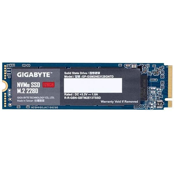 GIGABYTE NVME 128GB M.2 Gen3 Internal Solid State Drive GSM2NE3128GNTD