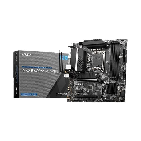 MSI PRO B660M-A WIFI Intel Motherboard Supports Intel 12th , 13th & 14th Gen Processors