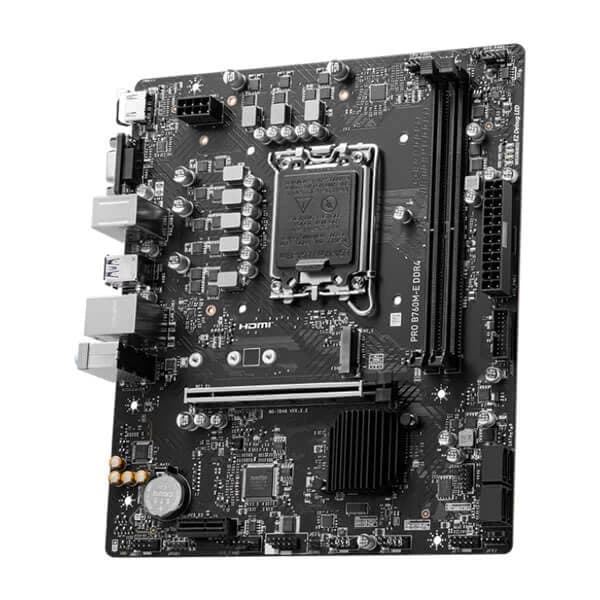 MSI Pro B760M-E DDR4 Intel Motherboard Supports Intel 12th , 13th & 14th Gen Processors