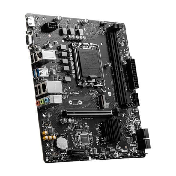 MSI Pro B760M-E DDR4 Intel Motherboard Supports Intel 12th , 13th & 14th Gen Processors