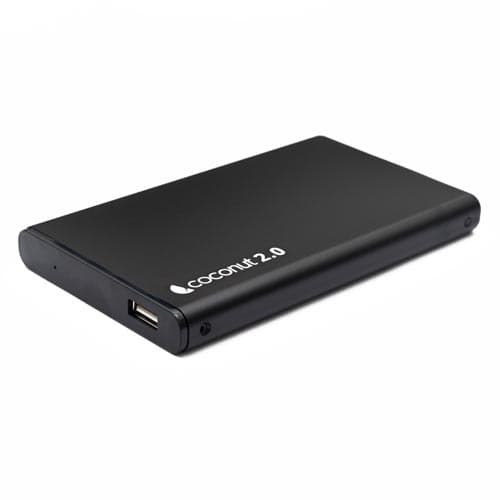 Coconut SC10 2.5 Inch HDD Sata Casing USB 2.0 | Aluminium Enclosure Sata Case | Soft Edges (Up to 6TB HDD)