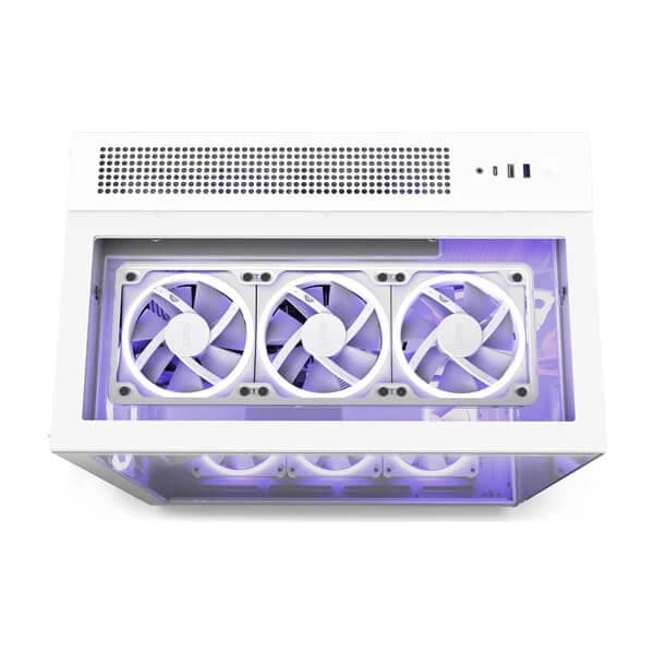 NZXT H9 Elite Dual-Chamber ATX Mid-Tower PC Gaming Case White