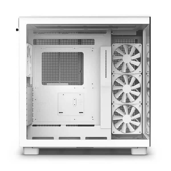 NZXT H9 Flow Dual-Chamber ATX Mid-Tower PC Gaming Case White