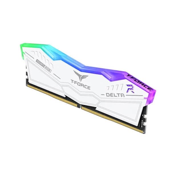 TeamGroup T-Force Delta RGB 32GB (16GBx2) DDR5 6400MHz Desktop RAM (White)