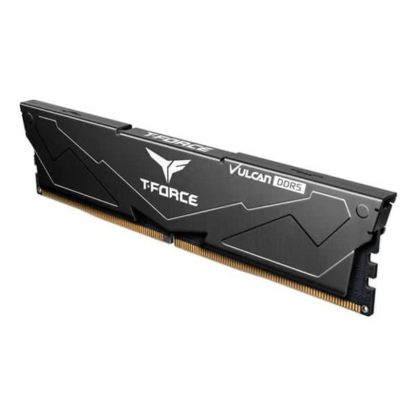 TeamGroup T-Force Vulcan Series 16GB (16GBx1) DDR5 6000MHz CL38 Desktop Ram (Black)