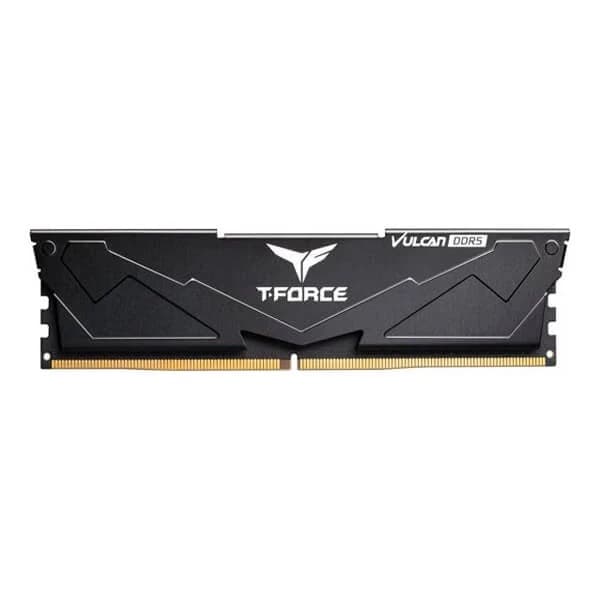 TeamGroup T-Force Vulcan Series 16GB (16GBx1) DDR5 6000MHz CL38 Desktop Ram (Black)