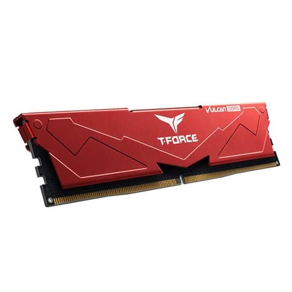 TeamGroup T-Force Vulcan 64GB (32GBx2) DDR5 5200MHz Desktop RAM (Red)