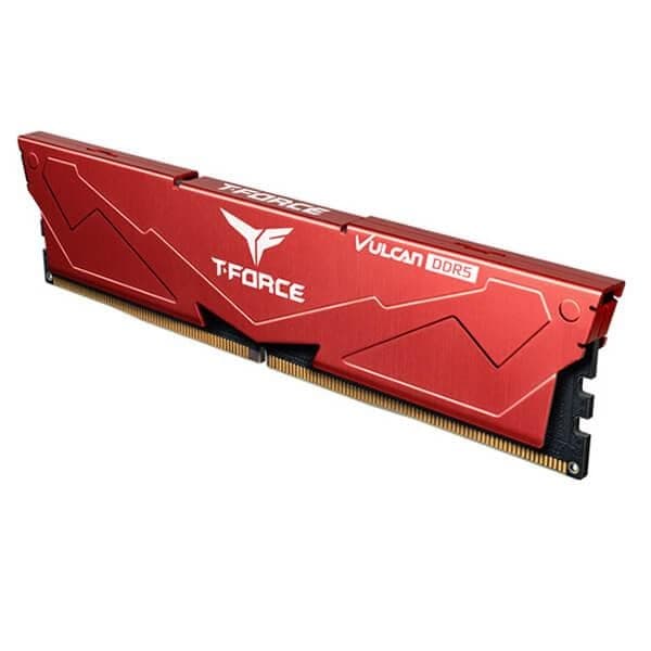 TeamGroup T-Force Vulcan 64GB (32GBx2) DDR5 5200MHz Desktop RAM (Red)