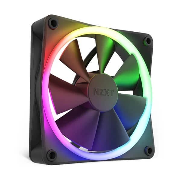 NZXT F120 RGB Duo Black - 120mm PWM RGB Cabinet Fan (Triple Pack)