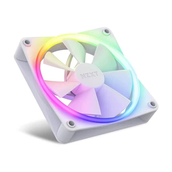 NZXT F120 RGB Duo White - 120mm PWM RGB Cabinet Fan (Triple Pack)