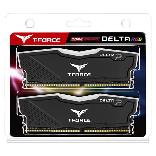TeamGroup T-Force Delta RGB 32GB (16GBx2) DDR4 Ram 3600Mhz Black