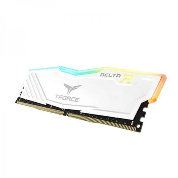 TeamGroup T-Force Delta RGB 8GB (8GBX1) DDR4 Ram 3200Mhz - White