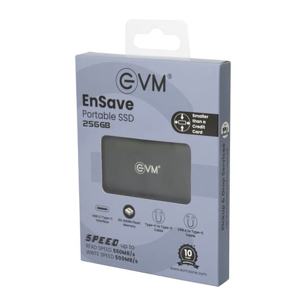 EVM ENSAVE PORTABLE SSD 256GB