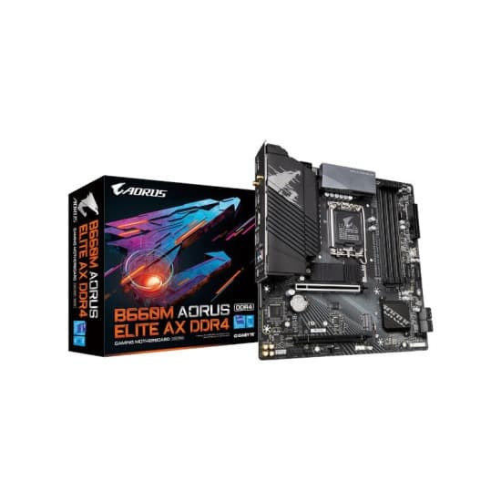 Gigabyte B660M Aorus Elite AX DDR4 (Wi-Fi) Intel Motherboard Supports Intel 12th, 13th & 14th Gen Processors