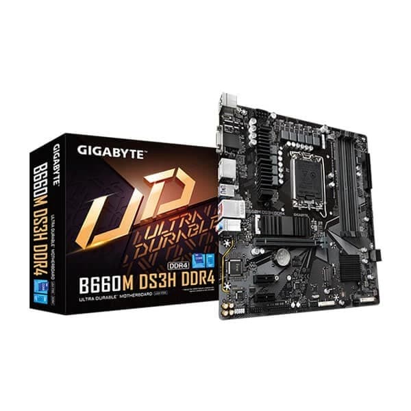 Gigabyte B660M DS3H DDR4 Intel Motherboard Supports Intel 12th, 13th & 14th Gen Processors