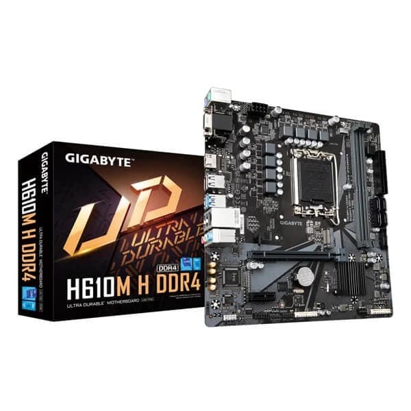Gigabyte H610M H DDR4 Intel Motherboard Supports Intel 12th, 13th & 14th Gen Processors