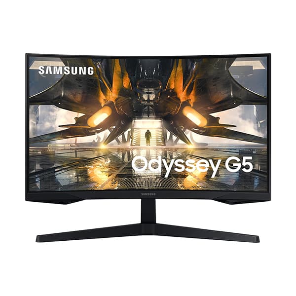 SAMSUNG LS27AG550EWXXL 68.5cm (27") G5 WQHD Gaming Monitor with 165Hz refresh rate and AMD FreeSync Premium