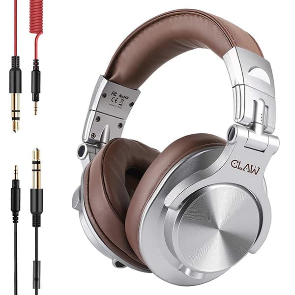 CLAW SM50 Professional Studio Monitoring DJ Headphones Silver