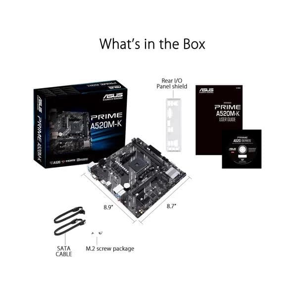 Asus Prime A520M-K AMD Motherboard