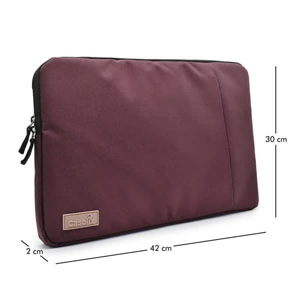 Caselix Vulcan 15.6" laptop Sleeve Case Maroon