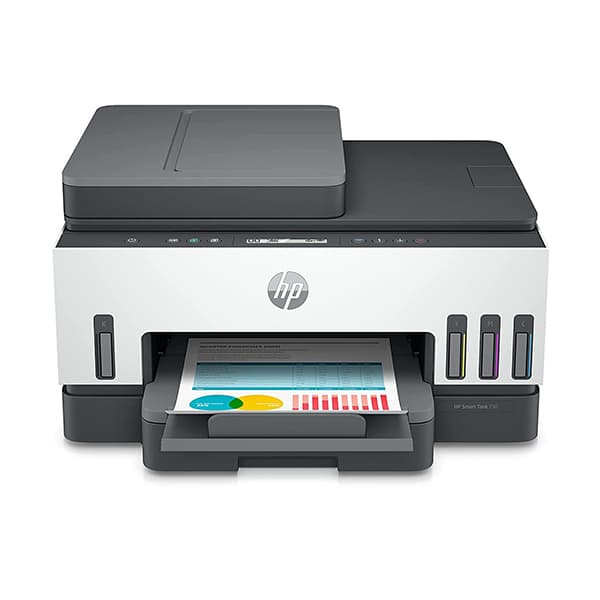 HP Smart 750 WiFi Duplex Printer with Smart-Guided Button, Print