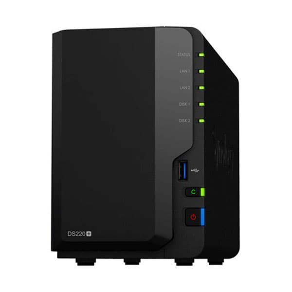 Synology DiskStation DS220+ 2-Bay NAS Enclosure (Black)