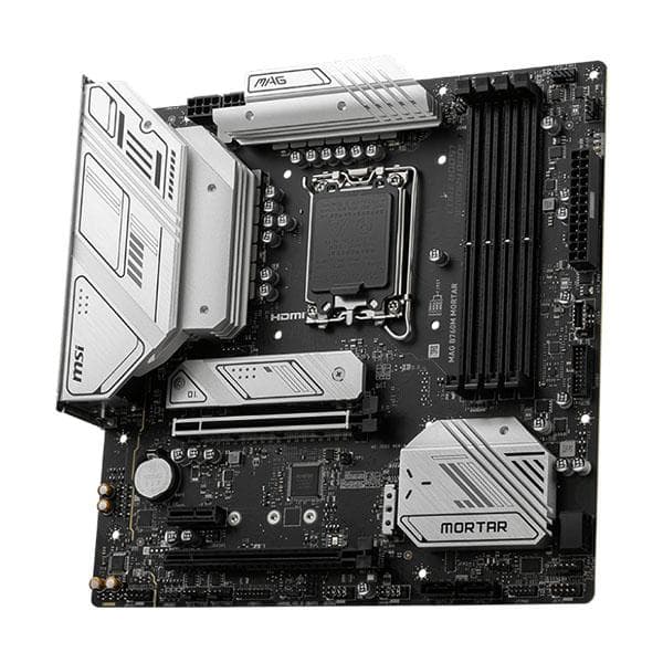 MSI Mag B760M Mortar DDR5 Intel 13th and 12th Gen LGA 1700 MATX Motherboard Supports Intel 12th , 13th & 14th Gen Processors