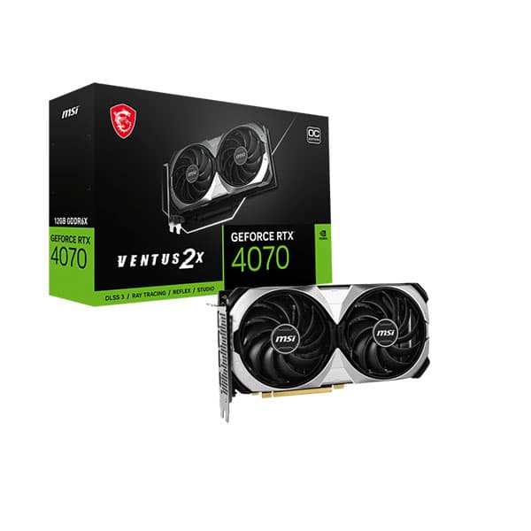 MSI Geforce RTX 4070 Ventus 2X OC 12GB GDDR6X Graphic Card