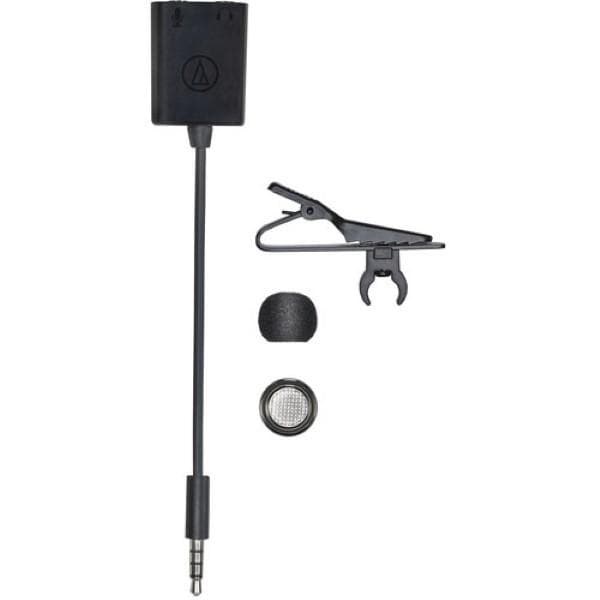 Audio Technica ATR3350XiS Omnidirectional Condenser Lavalier Microphone for Smartphones