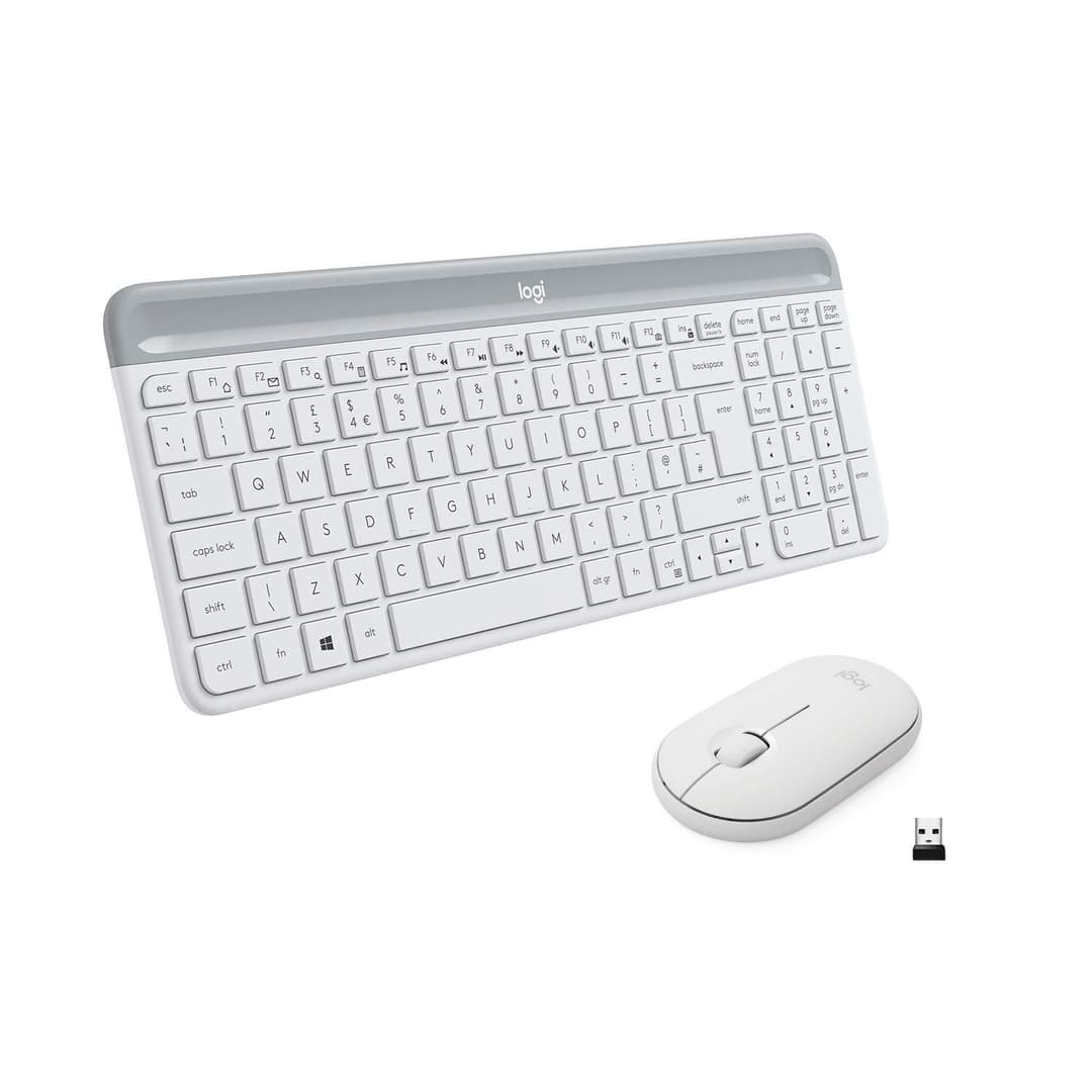 Logitech MK470 Slim Combo White Colour