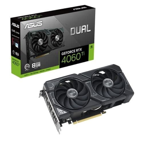 ASUS DUAL GEFORCE RTX 4060 TI 8GB GDDR6 GRAPHICS CARD (DUAL-RTX4060TI-8G)