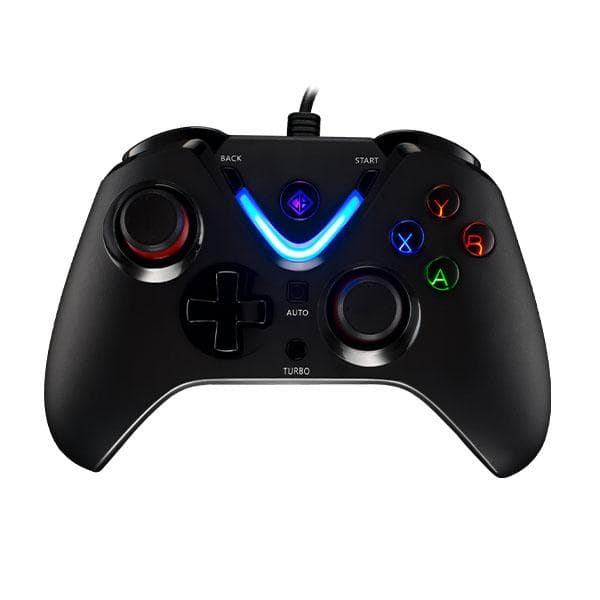 Cosmic Byte ARES Wired Controller for PC, Magnetic Triggers, Accurate Joysticks, Dual Vibration, Backit LED Buttons (Black)